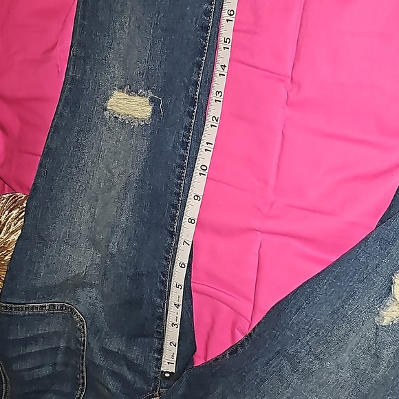 NWT Indigo Blue Distressed Denium Overalls Size XS - Picture 5 of 8